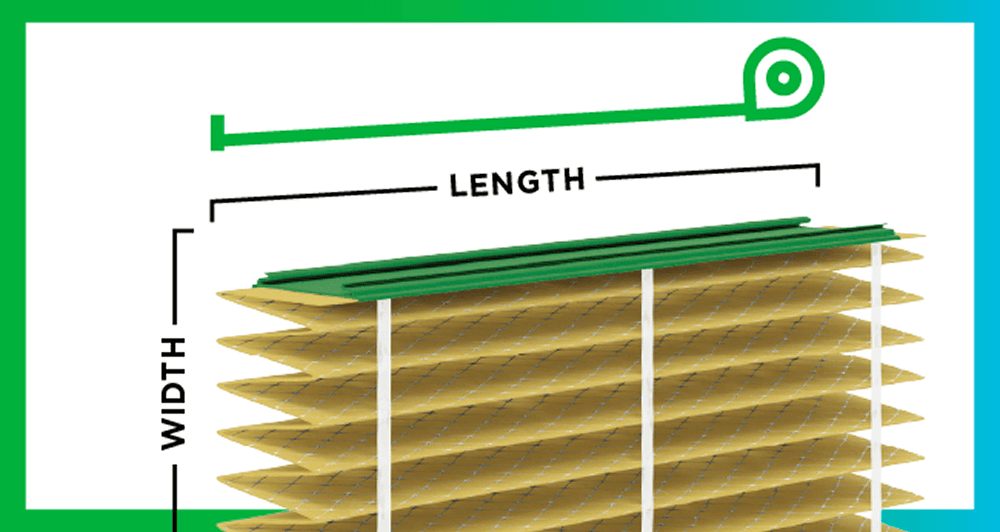 Measuring your 16x20x4 accordion air filter