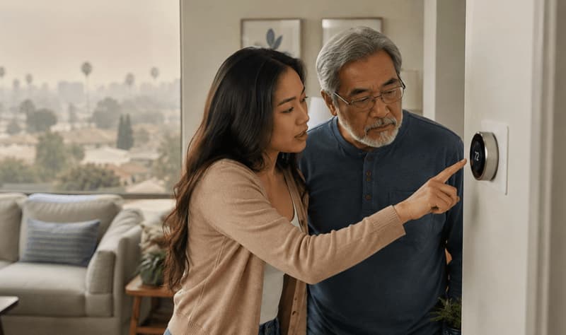 Wildfire Smoke Guide for the Elderly: Heart Risk and Smoke-Safe Home Setup