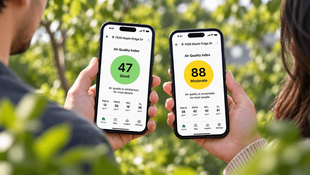 Why Two Apps Show Different AQI Numbers for the Same Address