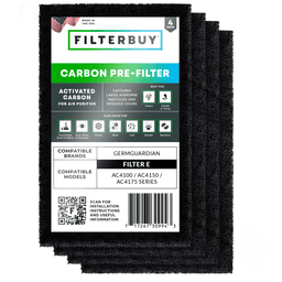 Cut Carbon Filter E Pre-Filter, 4-Pack