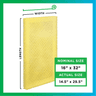 16x32 Carbon Air Cleaner Replacement Pads MERV 13 (4-Pack) - 1 Quantity