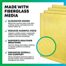 16x30 Carbon Air Cleaner Replacement Pads MERV 13 (4-Pack) - 1 Quantity