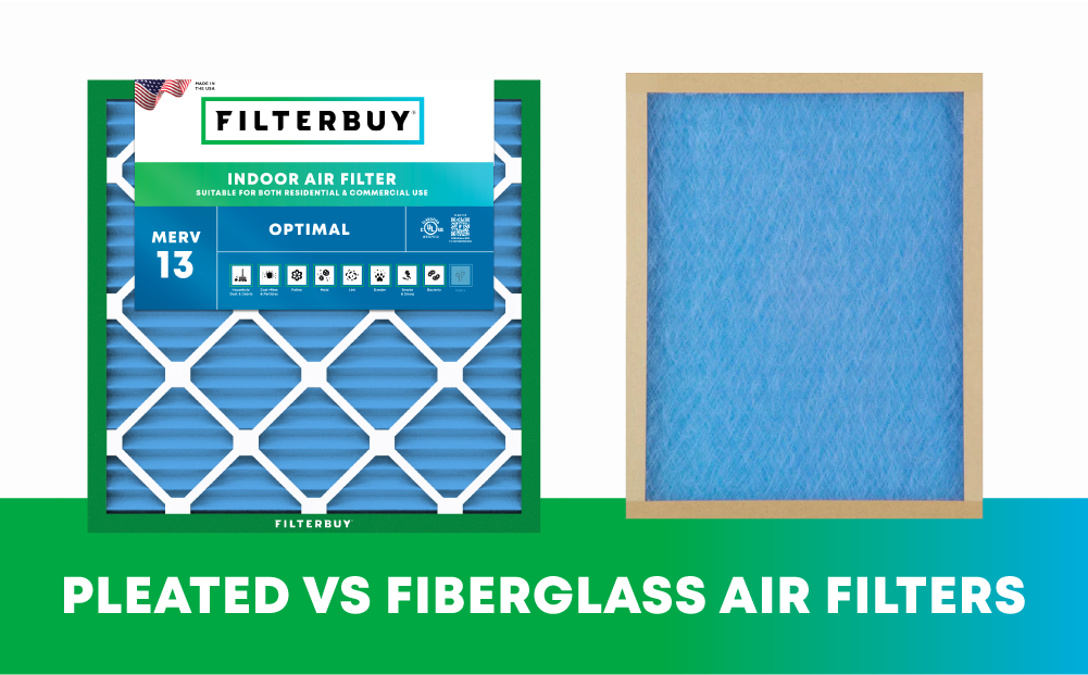 pleated vs fiberglass air filters