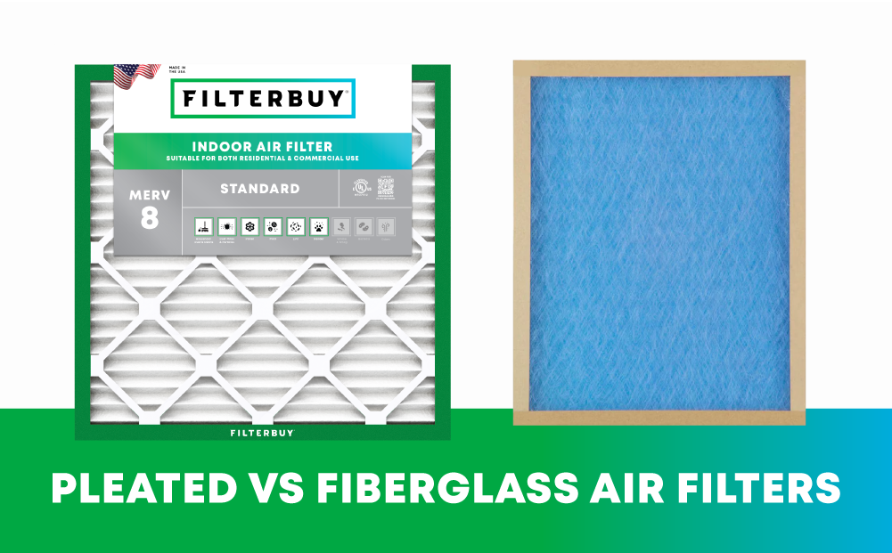 pleated vs fiberglass air filters