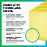 24x24 Air Cleaner Replacement Pads MERV 13 (4-Pack) - 1 Quantity