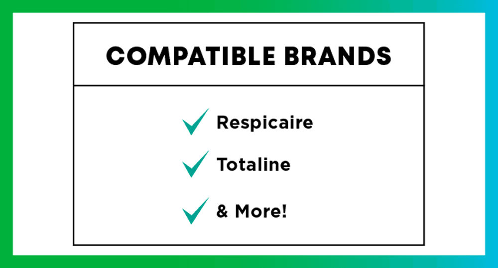 Compatible brands: Respicaire, Totaline, and more