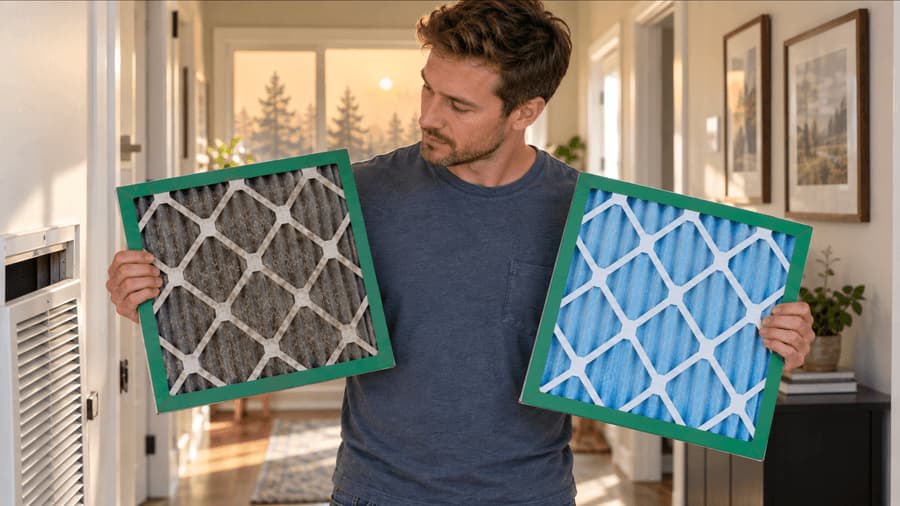 When to Change an Air Filter After Wildfire Smoke, With Photos and EPA Loading Data You Can Trust