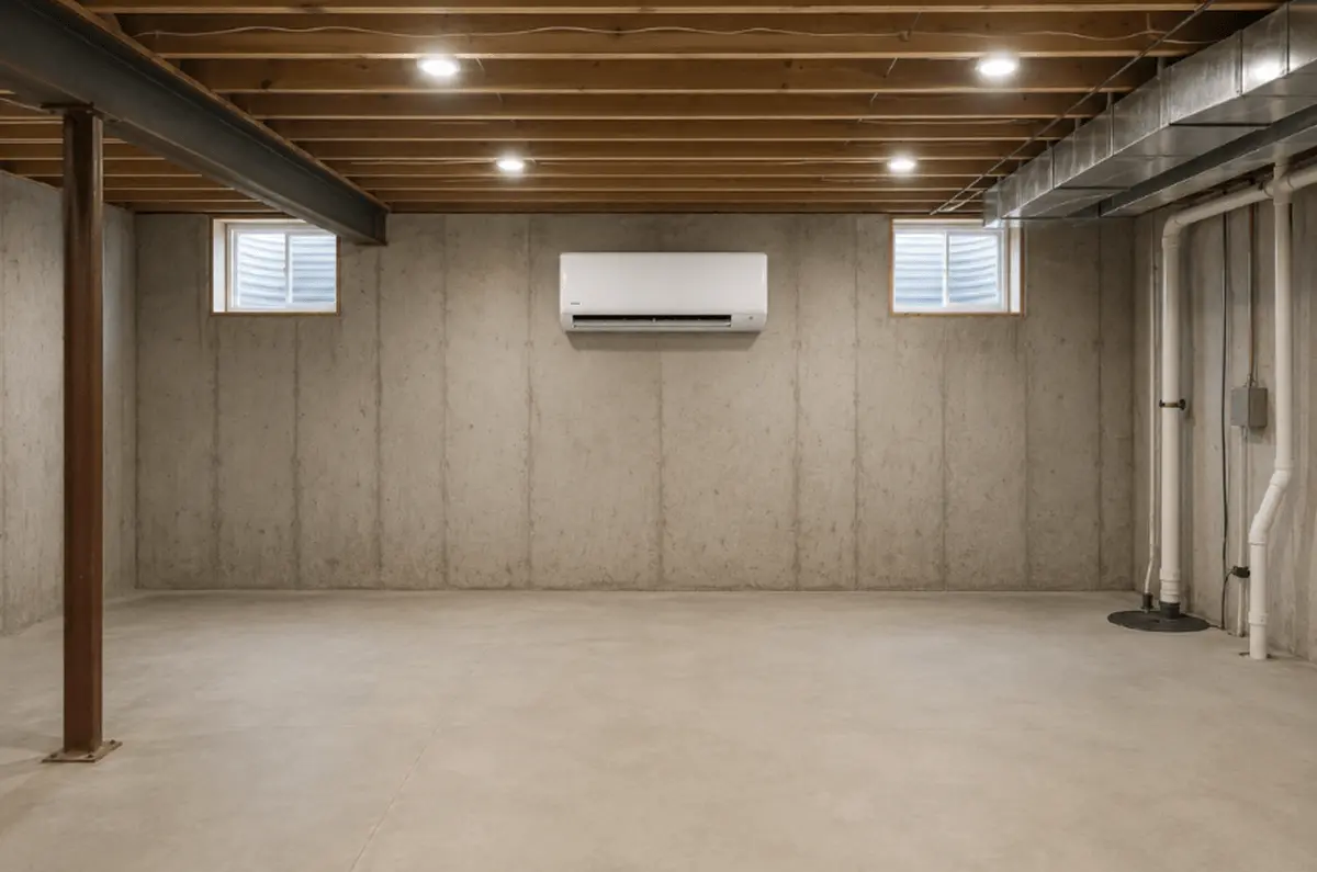 How Can You Heat and Cool a Finished Basement Effectively?