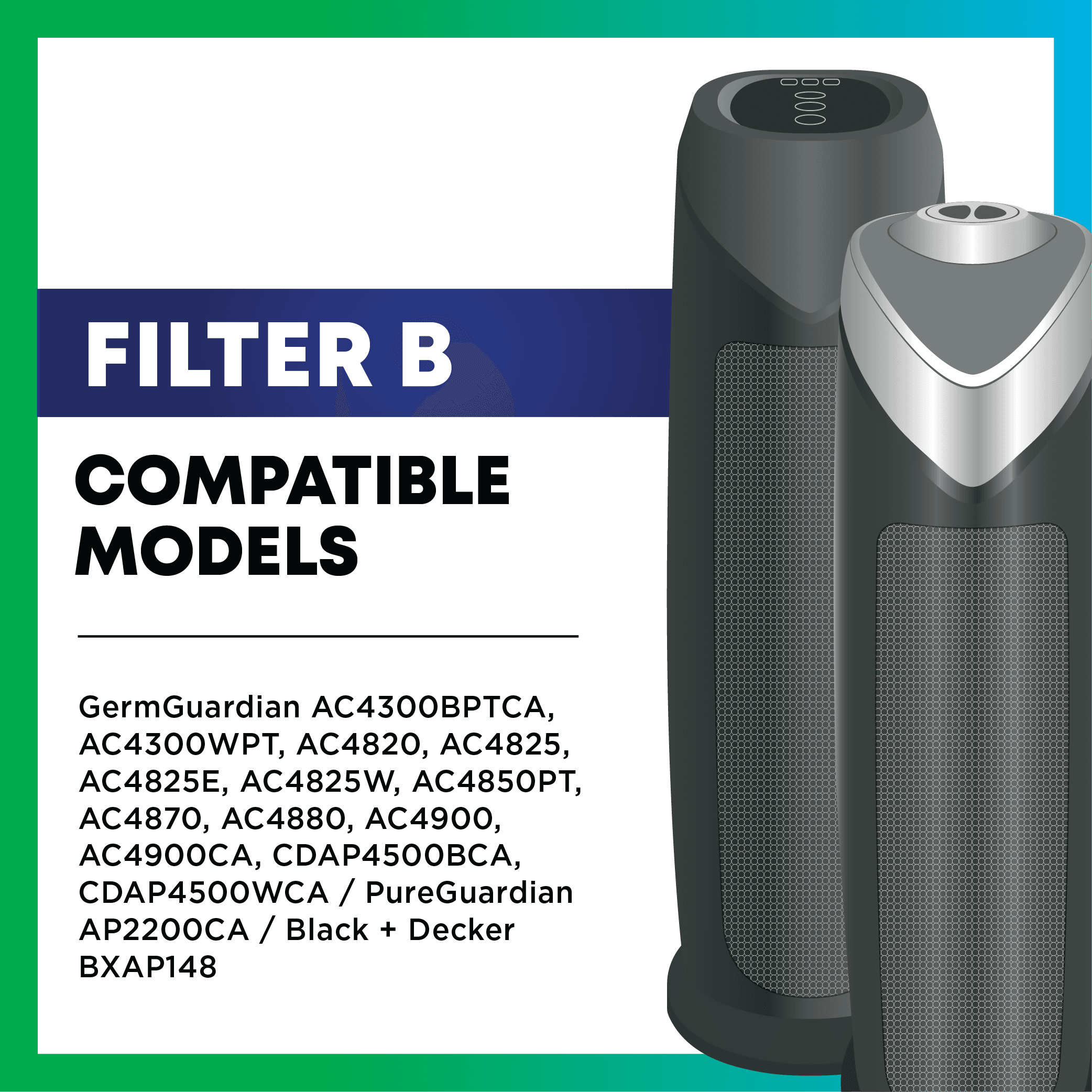 4x16 GermGuardian Replacement Air Purifier Filter - 1 Quantity