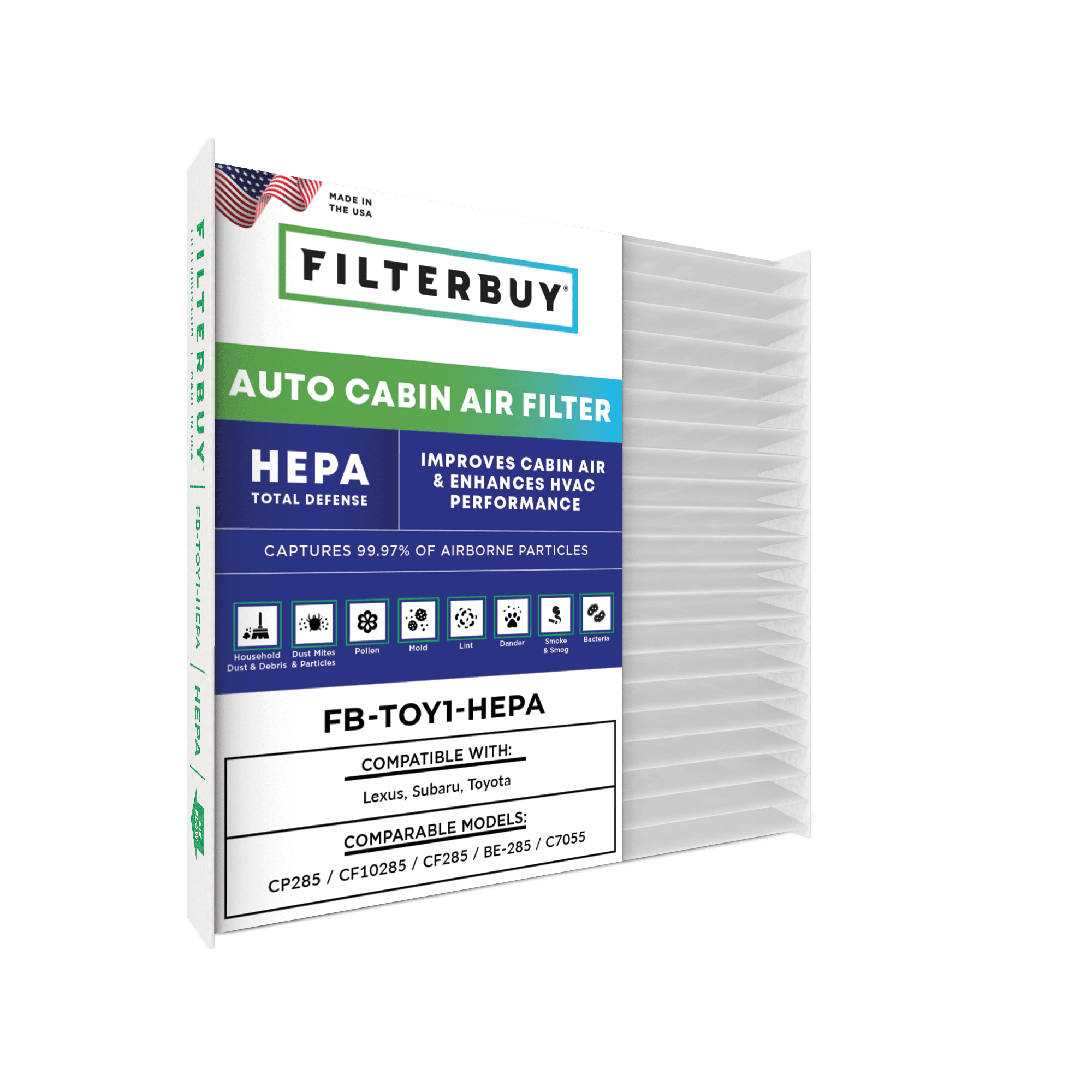 Filterbuy auto cabin filter 6055C for Subaru Outback - 1 Quantity