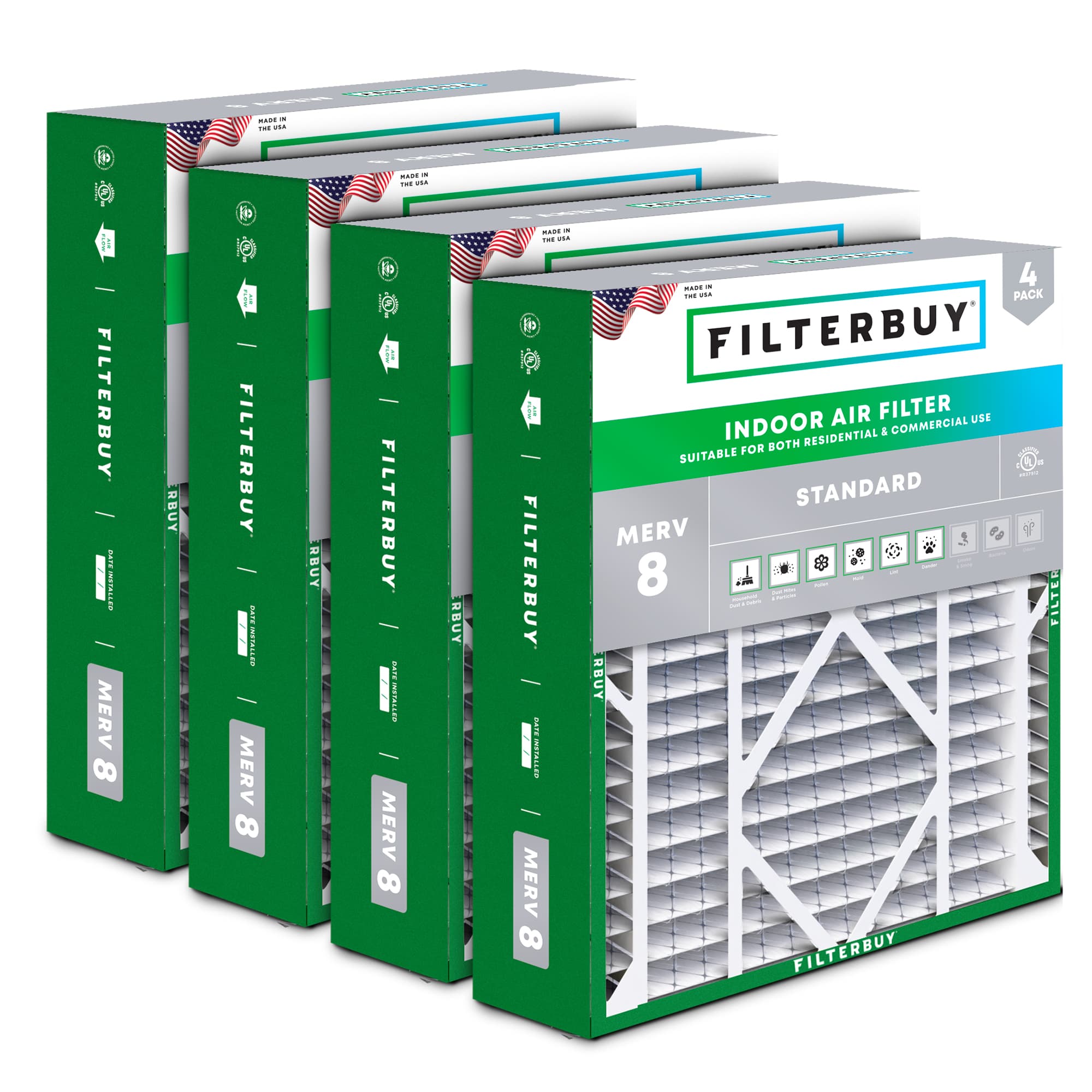 20x26x5 MERV 8 Pleated Air Filter - 6 Quantity