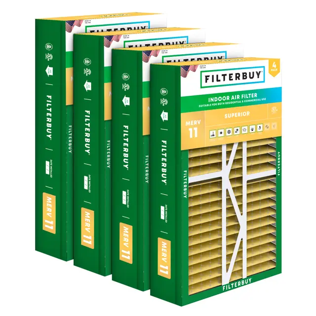 17.5X27X5 MERV 11 Pleated Air Filter - 6 Quantity