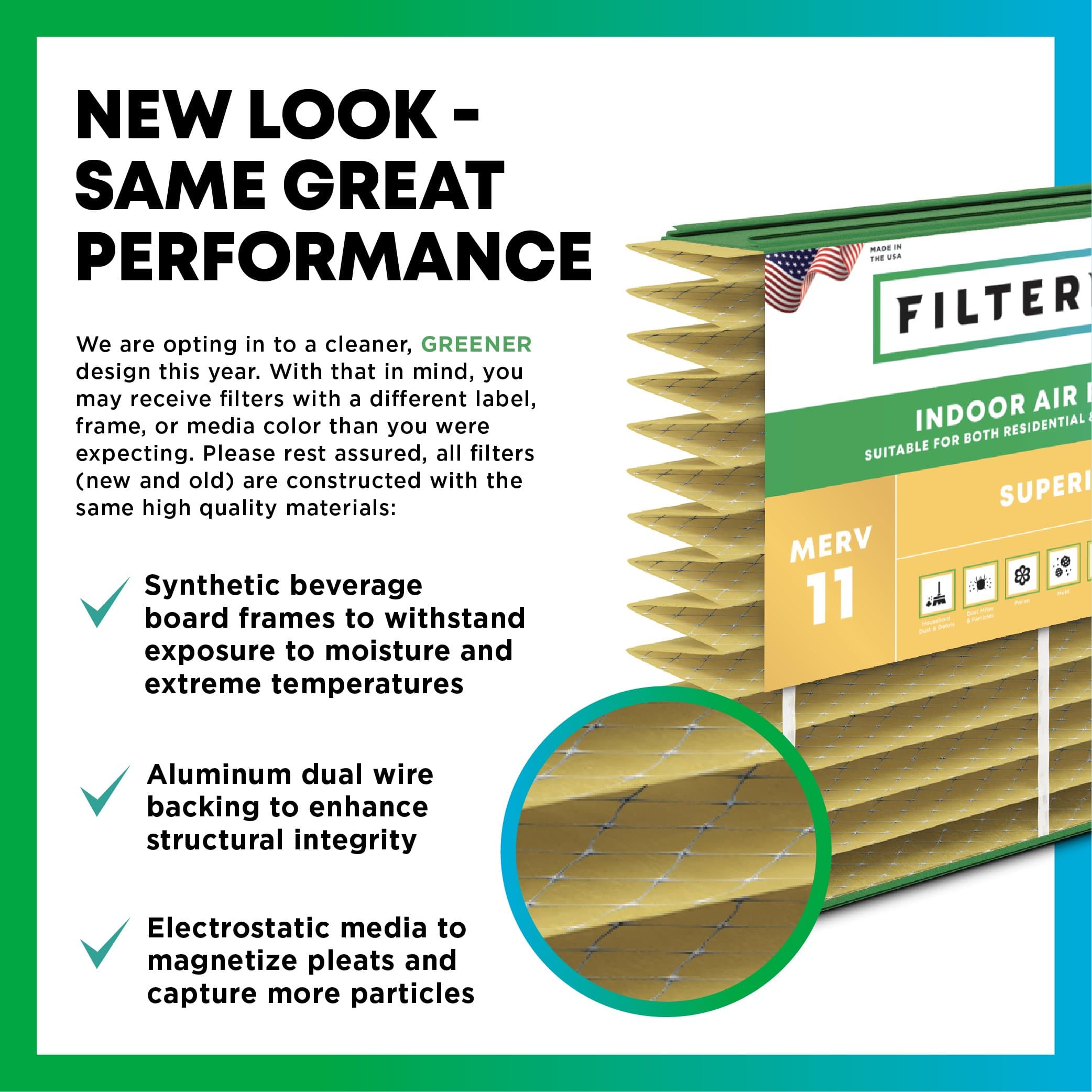 25x20x4 MERV 11 Pleated Air Filter - 1 Quantity