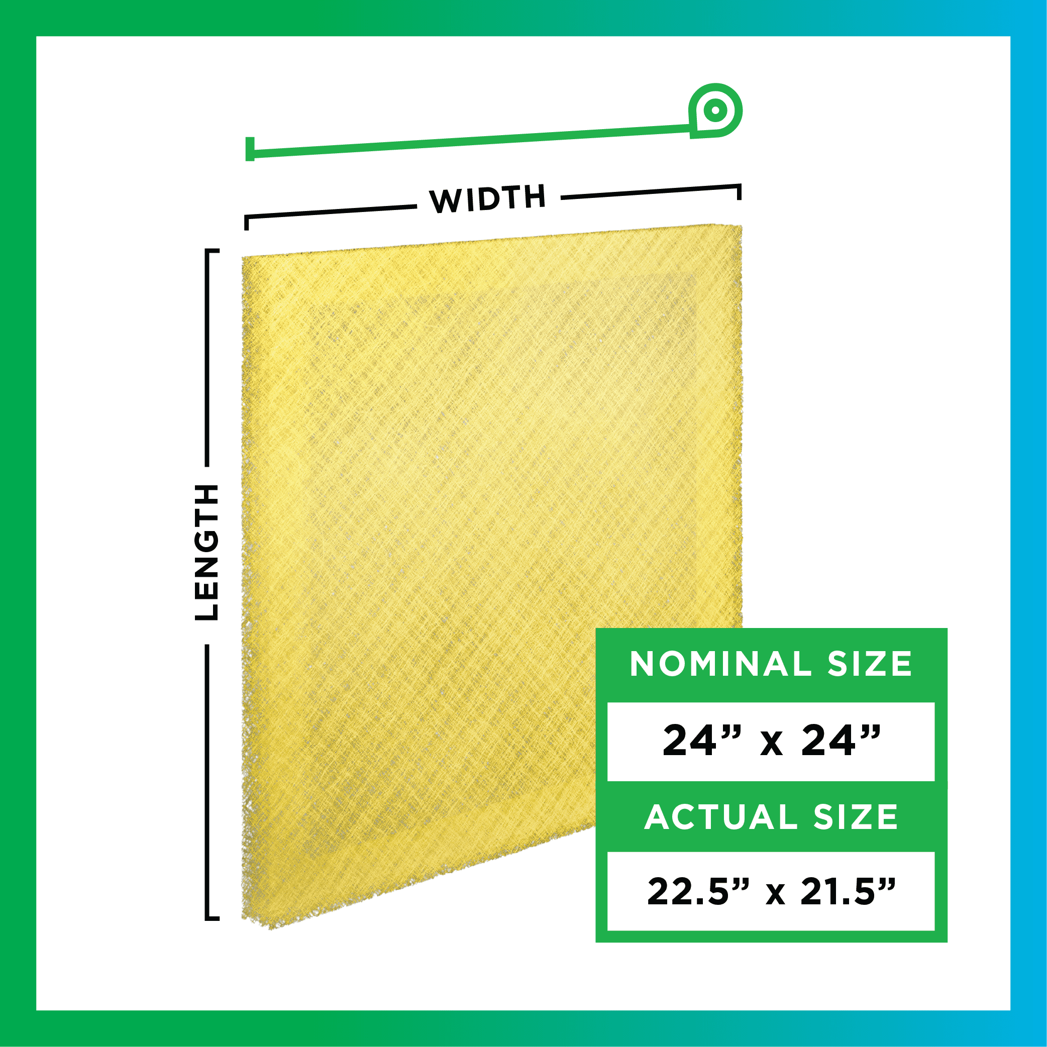 24x24 Carbon Air Cleaner Replacement Pads MERV 13 (4-Pack) - 1 Quantity