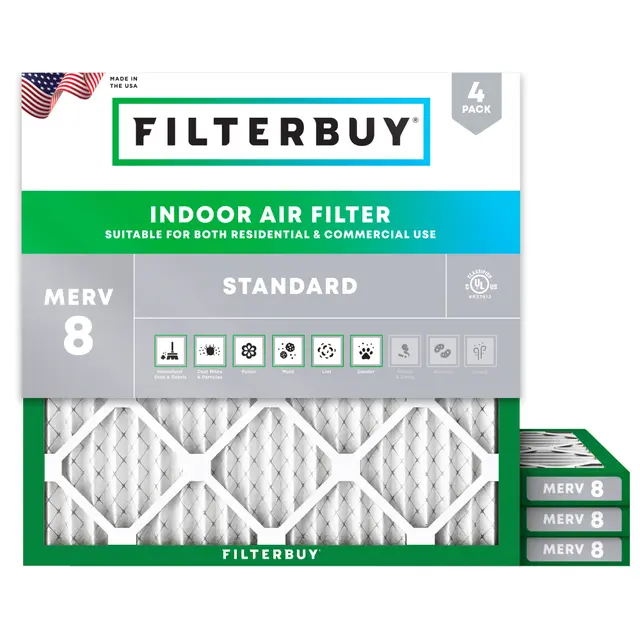 AC Replacement Air Filter For Home Or Office - 4 Quantity