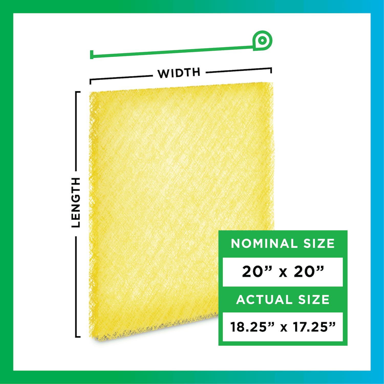 20x20 Air Cleaner Replacement Pads MERV 13 (4-Pack) - 1 Quantity