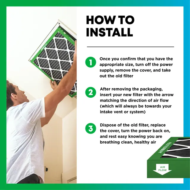 20x24x1 Odor Eliminator Pleated Air Filter - 6 Quantity