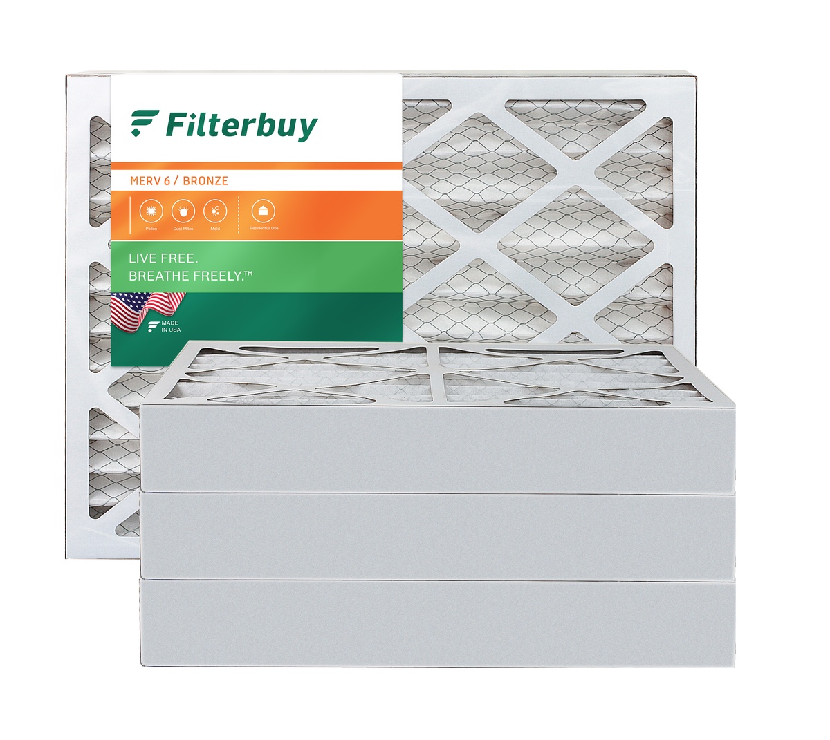 16x25x4 MERV 6 Pleated Air Filter