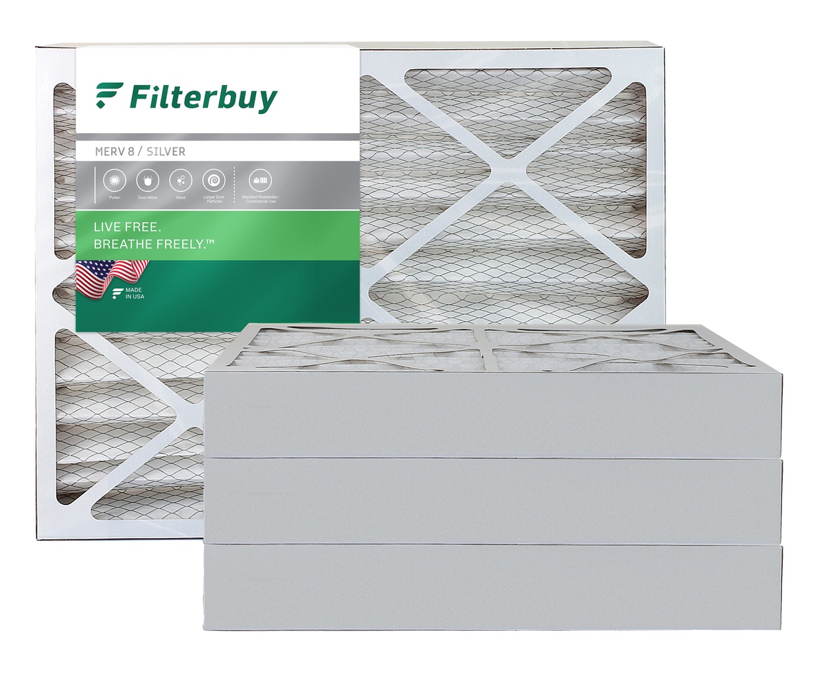 thumbnail interactive-video image 1 of Mann+Hummel 20x23x1 MERV 8 Pleated Air Filters – 4-Pack – Electrostatic – Made In USA 1 of 3