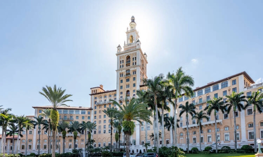 Top Aeroseal HVAC air duct sealing service company in Coral Gables FL - View of The Biltmore Hotel in Coral Gables FL