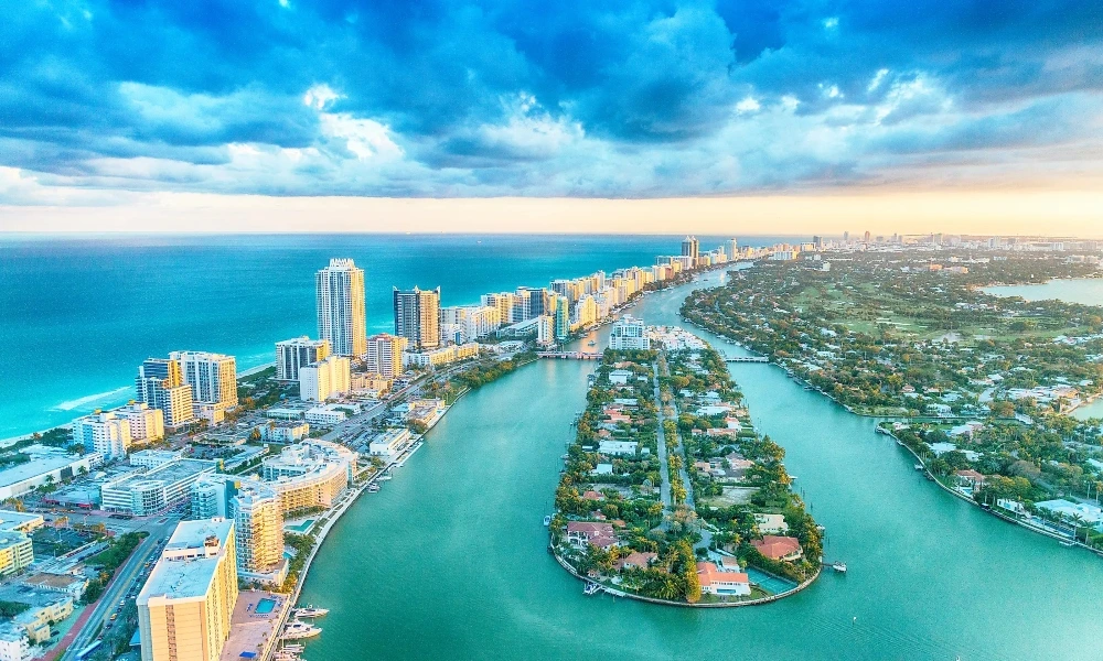 Top HVAC system tune up service specials in Miami Beach FL - View of the, city, and islands in Miami Beach