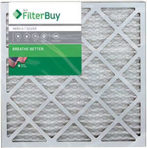 Silver 30x36x1 Pack of 6 Filters FilterBuy 30x36x1 MERV 8 Pleated AC Furnace Air Filter, 